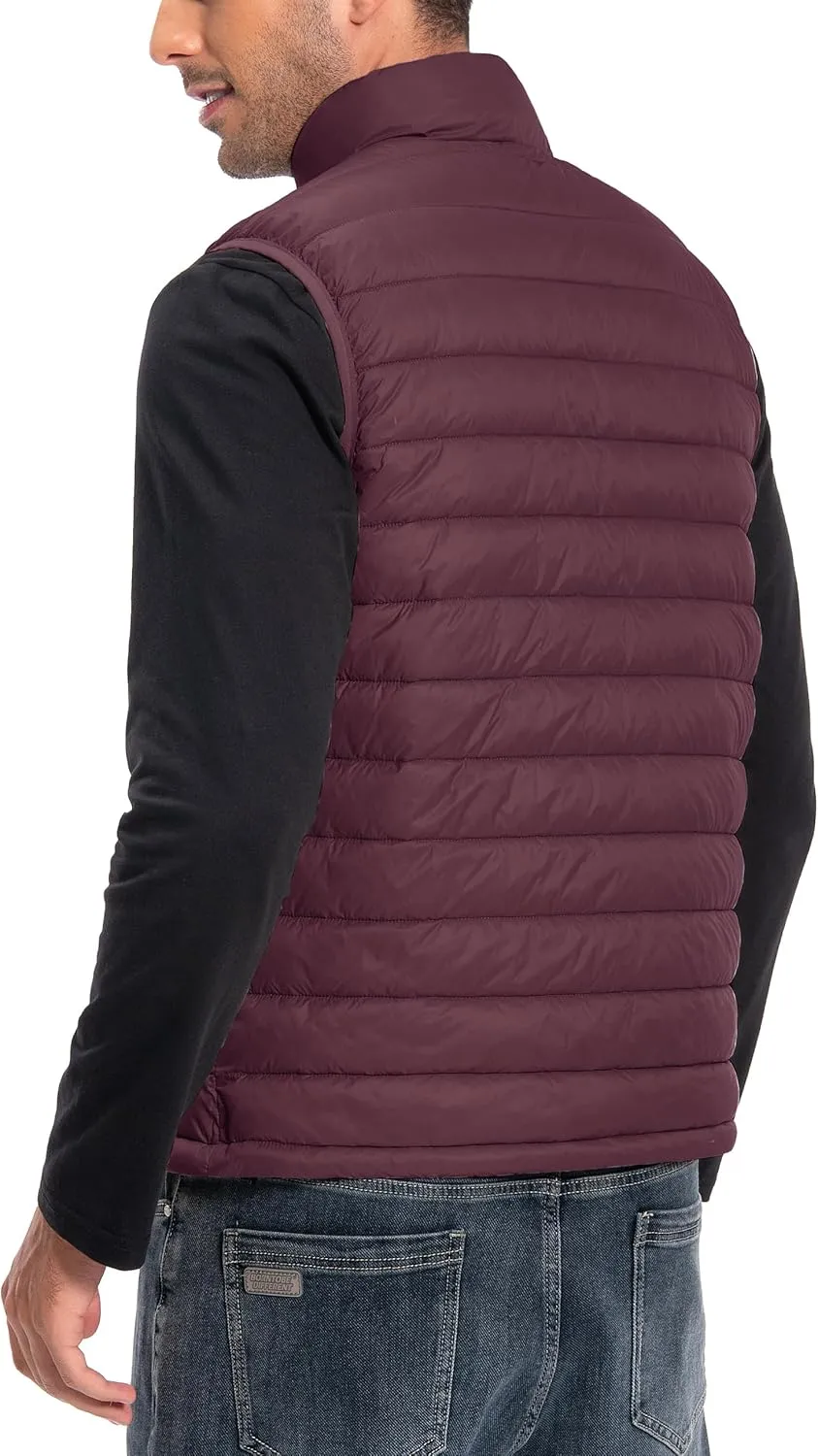 Pioneer Camp Men's Lightweight Puffer Vest Packable Water-Repellent Warm Quilted Sleeveless Outerwear for Work Casual Travel…