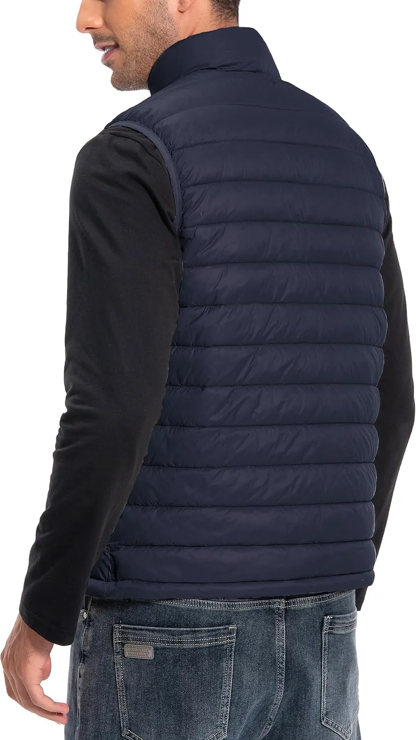 Pioneer Camp Men's Lightweight Puffer Vest Packable Water-Repellent Warm Quilted Sleeveless Outerwear for Work Casual Travel…