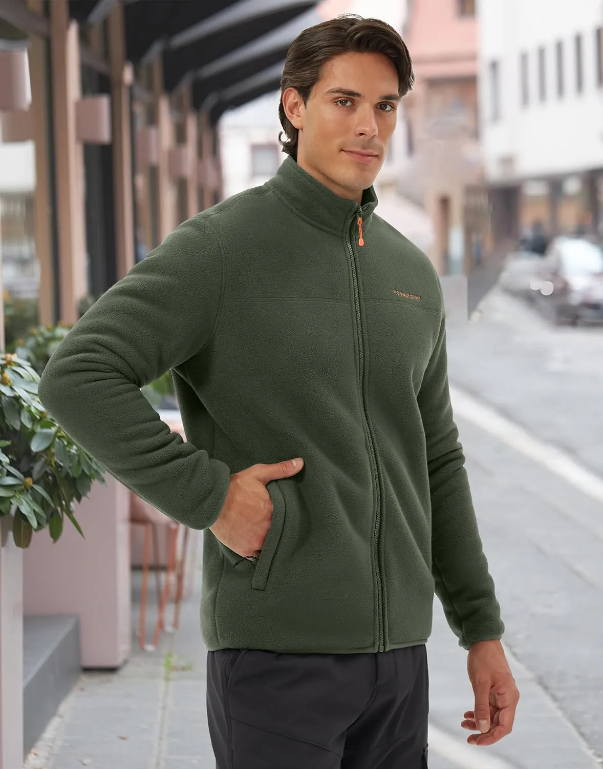 Pioneer Camp Men's Polar Fleece Sherpa Lined Jacket Warm Full Zip Up Thick Jacket Soft Outwear Winter Coat with Zipper Pocket