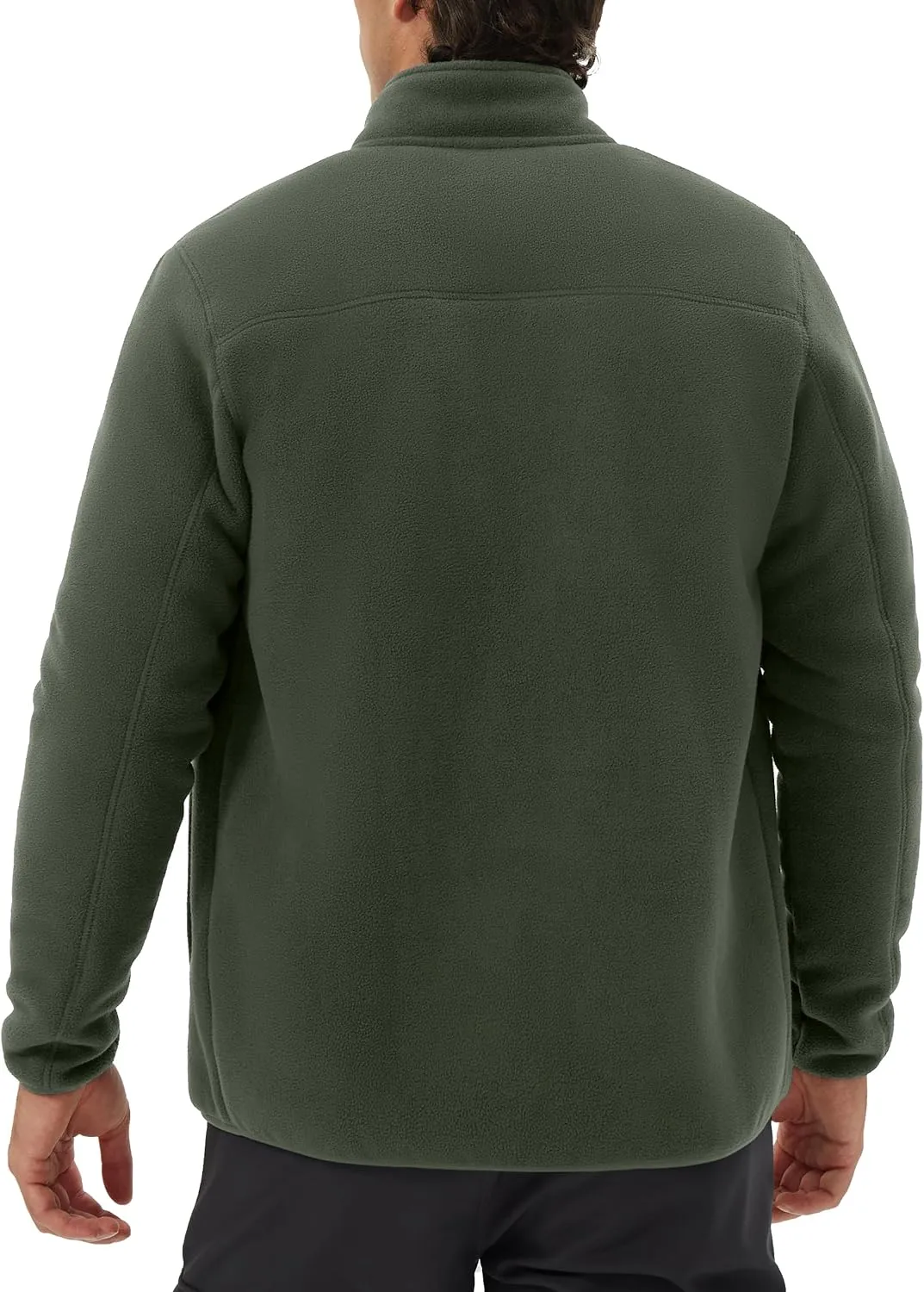 Pioneer Camp Men's Polar Fleece Sherpa Lined Jacket Warm Full Zip Up Thick Jacket Soft Outwear Winter Coat with Zipper Pocket