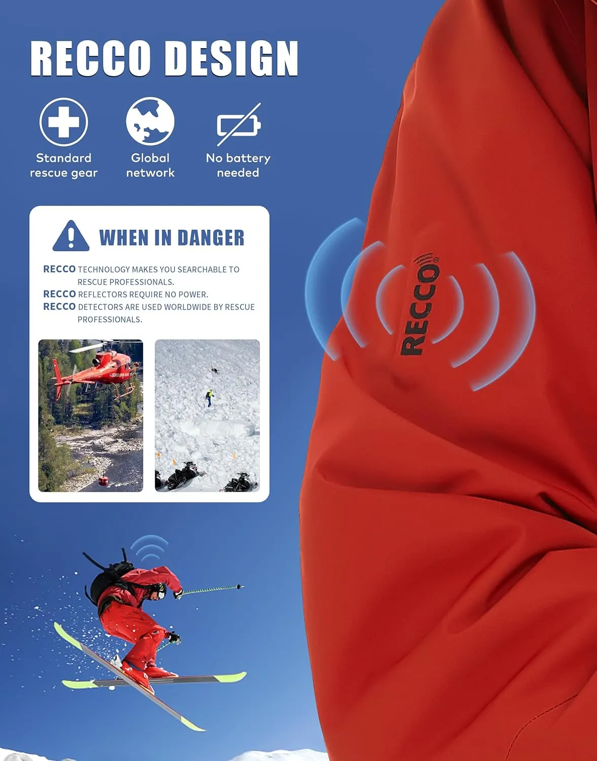 Pioneer Camp Men's Ski Jacket Waterproof Insulated Snowboard Gear Cold Weather Winter Warm Mountain Snow Coat