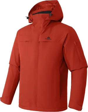 Pioneer Camp Men's Waterproof Ski Jacket Insulated Winter Snow Coat Warm Windproof Mountain Snowboard Hooded Raincoat Gear