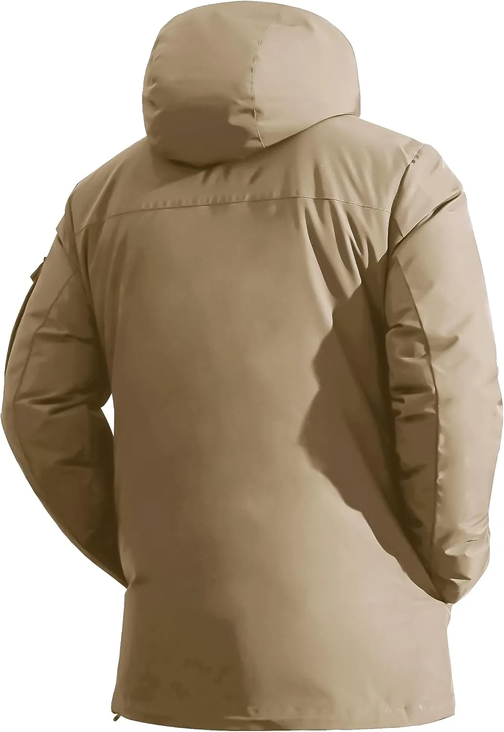 Pioneer Camp Men's Winter Coat Waterproof Fleece Lined Warm Winter Jacket with 9 Pockets Insulated Windproof Hooded Parka