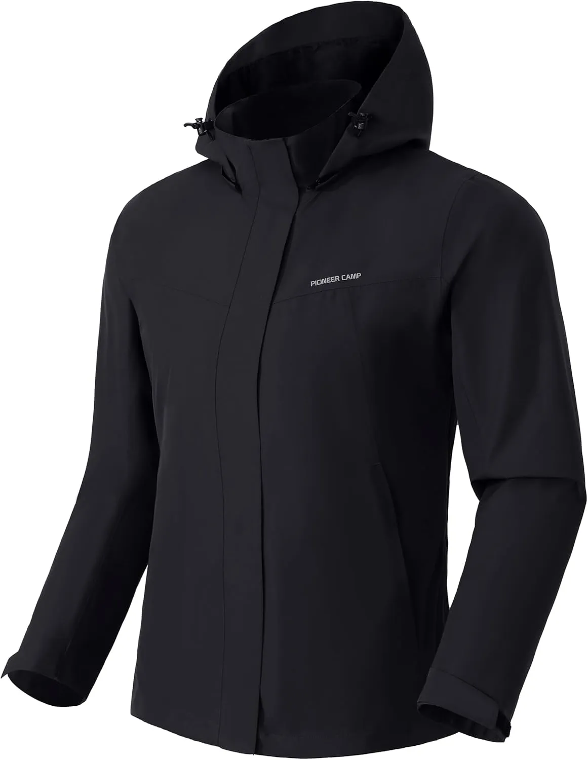 Pioneer Camp Women's Rain Jacket with Hood Waterproof Windbreaker Rain Coats Lightweight Raincoat for Outdoor Hiking Travel
