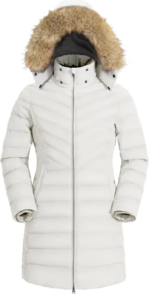 Pioneer Camp Women's Winter Coats Warm Thicken Long Puffer Jacket Waterproof Quilted Parka with Removable Faux Fur Hood