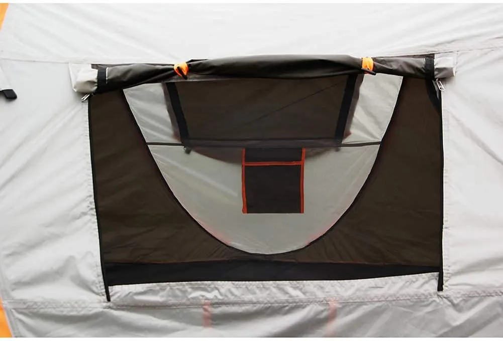 Pop-up Tent for 5-6 People, Outdoor Camping Portable UV-Protection Beach Tent,All Weather Protection Waterproof & Windproof, for Camping Hiking, 280*200*120cm, Khaki