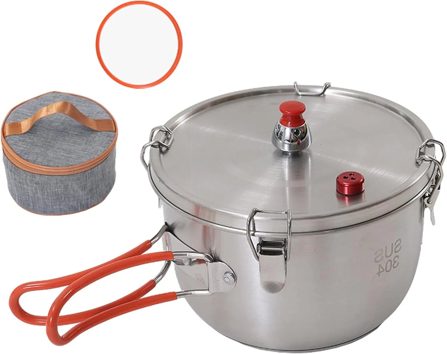 Porable Camping Pressure Pots Outdoor Stove Top Pressure Cooker Portable Outdoor Cookware Cooking Pots Soup Meat Pots