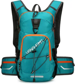 PORRASSO Hiking Backpack 18L Waterproof Rucksack Daypack Lightweight Backpack for Women Men Camping Trekking Cycling Climbing Outdoor Sports Green