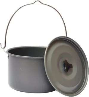 Portable Camping Hanging Pot Outdoor Cooking Cookware for People Picnic Supply Durable with Non Slip Design for Soups Stews and Boiling Water