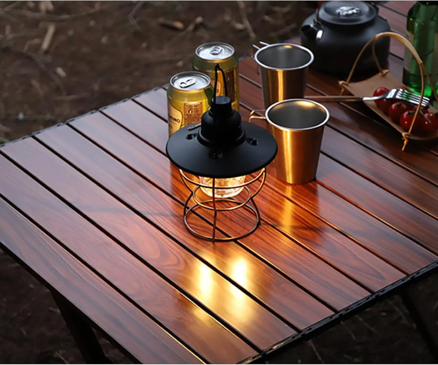 Portable Camping Table Compact Folding Table Ultra-Light Leisure Beach Table Stable and Comfortable Furniture for Hike Travel Fishing,Wood,S(Length41cm)
