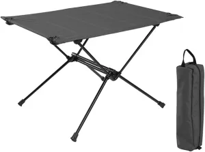Portable Camping Table, Lightweight Folding Oxford Fabric Aluminum Table Small Compact Camp Table with Carry Bag for Indoor Outdoor Grill Picnic Fishing Travel Hiking,B