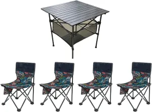 Portable Camping Tables with Storage Bag Ultralight Camp Folding Side Table Aluminum Table Suitable for Camp Picnic Backpacks Beach