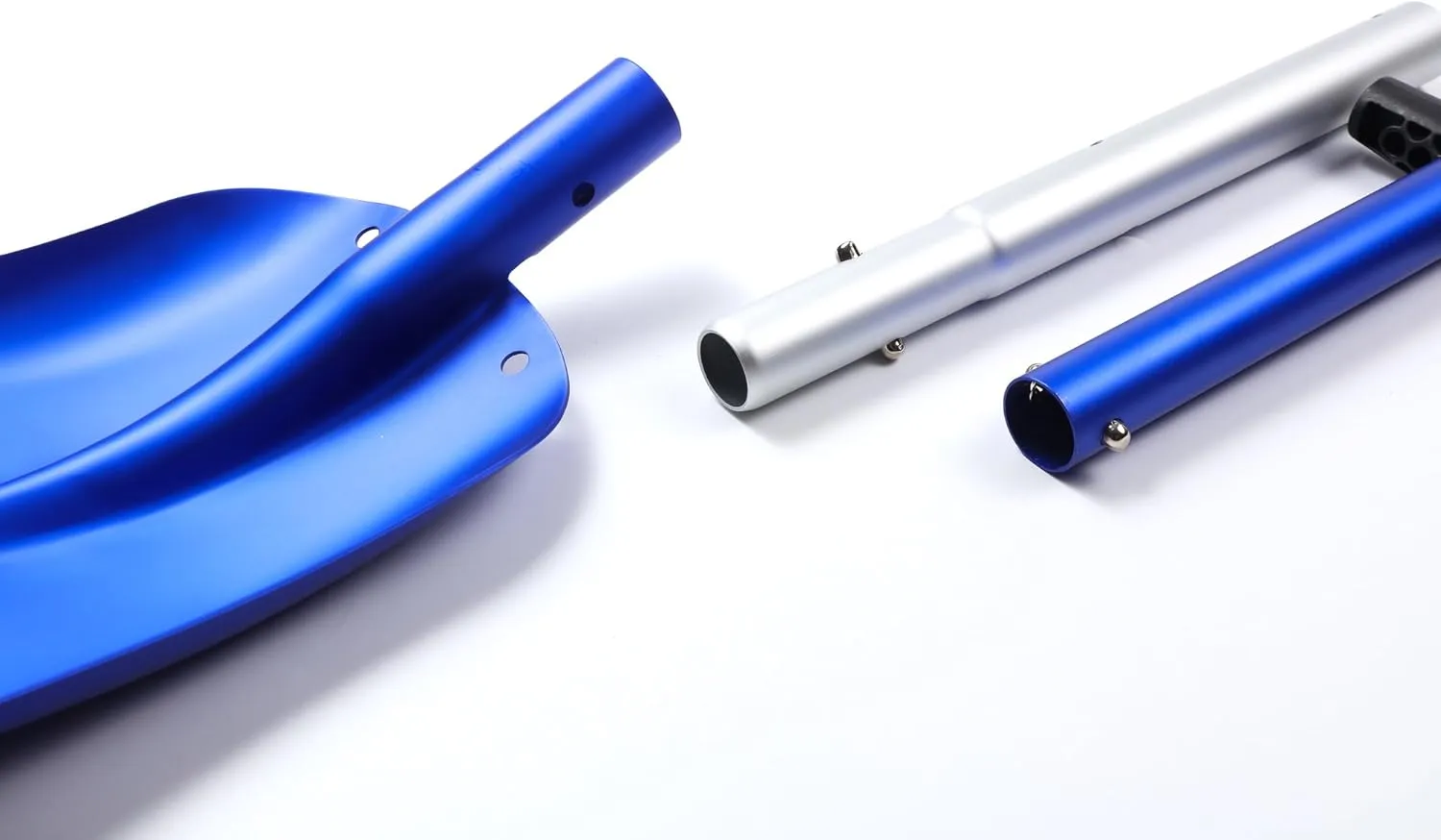 Portable Colorful Telescopic Aluminum Car Adjustable Extended Edition Snow Shovel (Blue   Silver)