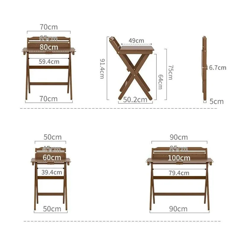 Portable Folding Bedside Desk | Small Solid Wood Dining Table | Hot New Compact Desk
