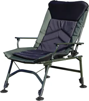 Portable Folding Chair Outdoor Camping Chair Armchair with Adjustable Backres Lounge Reclining Beach Chairs for Indoor and Outdoor Camp Beach Hiking Fishing Green Black