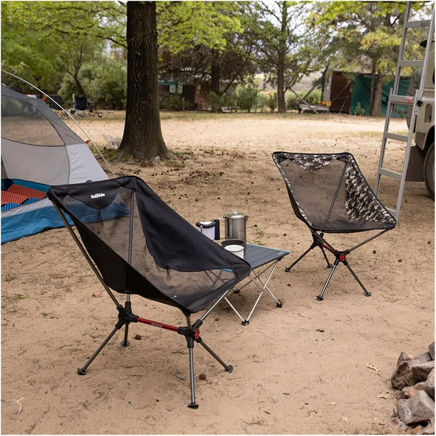Portable Folding Compact Camping Chair Aluminum Mesh Beach Picnic Fishing Chair NH19JJ005