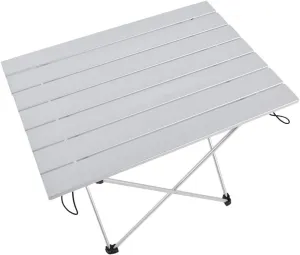 Portable Outdoor Camping Table with High Strength Aluminum Alloy Frame, Foldable Desk Table for Picnic Hiking Fishing Garden Barbecue, Lightweight with sturdy Nylon (Aluminum