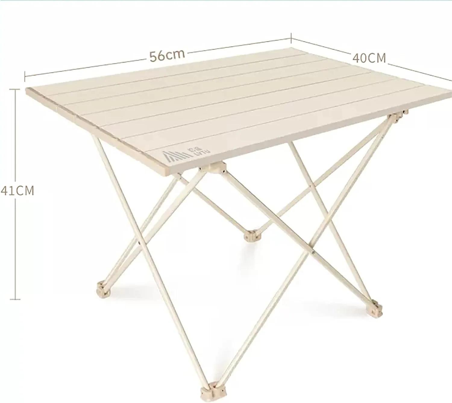 Portable Ultralight Aluminum Outdoor Folding Table,Compact Beach Picnic Camping Table with Carry Bag Roll-up Table for Outdoor Cooking,A,56x40x41cm