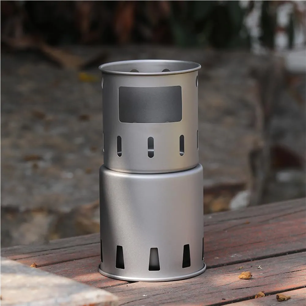 Portable Wood Burning Stove Folding Camping Stove Backpacking Stove for Outdoor Hiking