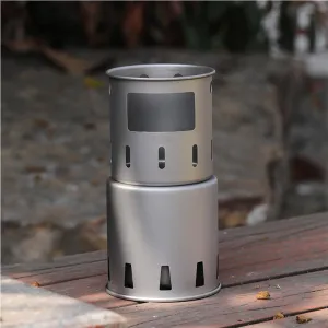 Portable Wood Burning Stove Folding Camping Stove Backpacking Stove for Outdoor Hiking