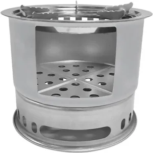 Portable Wood Burning Stove,Camping Wood Stove,Portable and Foldable Design, Large Capacity Combustion Chamber, Galvanized Iron Material, with Storage Bag, Suitable for Outdoor Camping