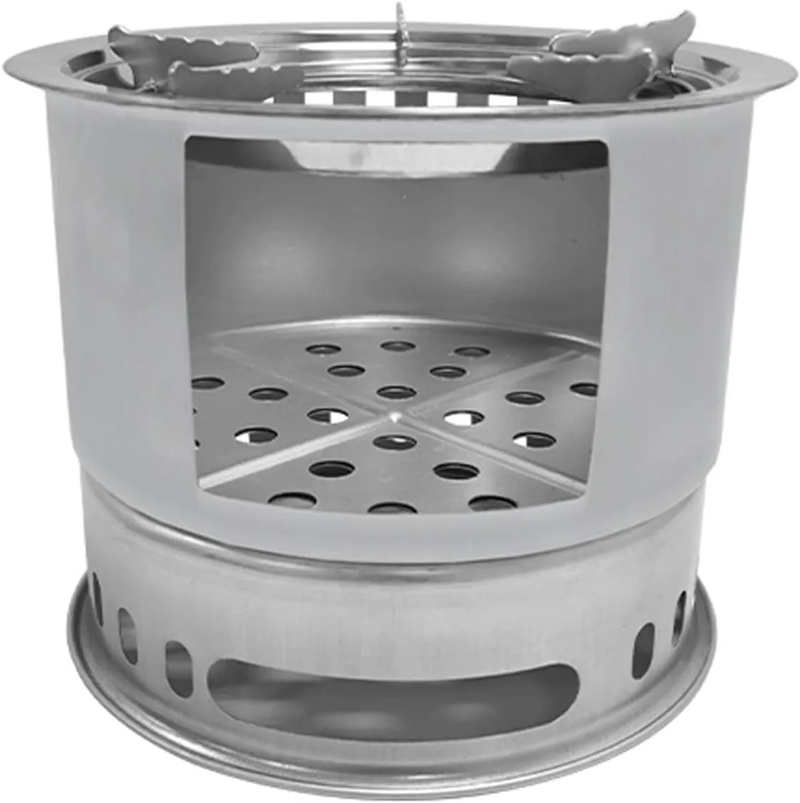 Portable Wood Burning Stove,Camping Wood Stove,Portable and Foldable Design, Large Capacity Combustion Chamber, Galvanized Iron Material, with Storage Bag, Suitable for Outdoor Camping