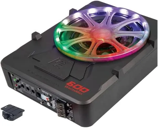 Power Acoustik PUB-10L RGB LED Lighting Higher Power Class D Amp