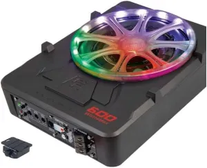 Power Acoustik PUB-10L RGB LED Lighting Higher Power Class D Amp