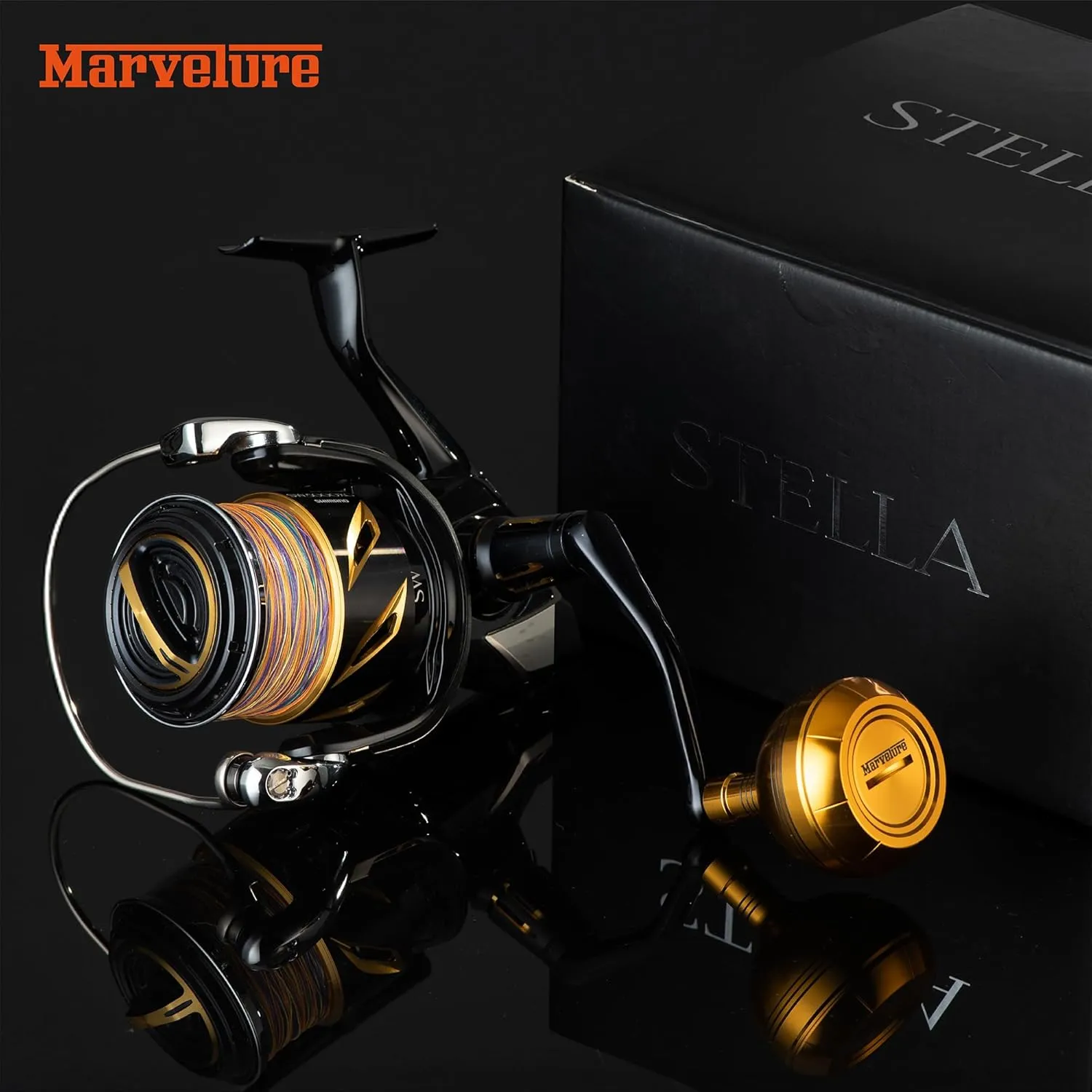 Power Knob 1.77-1.85 inches (45-47 mm) Compatible for Shimano Type B Saltwater Spinning Reel Stella SW, Stradic SW, Saragosa SW, Twin Power SW