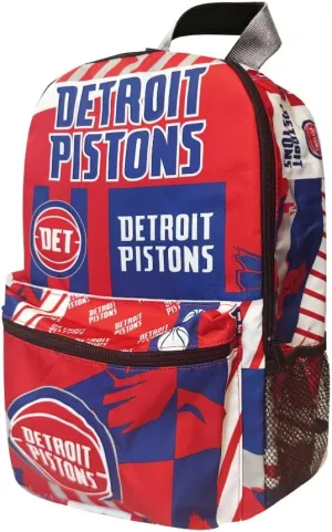 Pro Specialties Group Detroit Pistons b2s Backpack TM1883 Durable, Spacious, and Stylish Gear for Hiking, Travel, and Everyday Use For adult