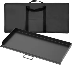 Professional Flat Top Steel Griddle for Camp Chef,Accessories for Camp Chef GB90D, TB90LW, TB90, TB90LWG, TB90LWG15, SPG90B, CCH3 Model Stoves,16'' x 38'' Griddle with Carry Bag
