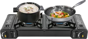 Propane camping stove 2 burner portable camping stove, RV, apartment, outdoor