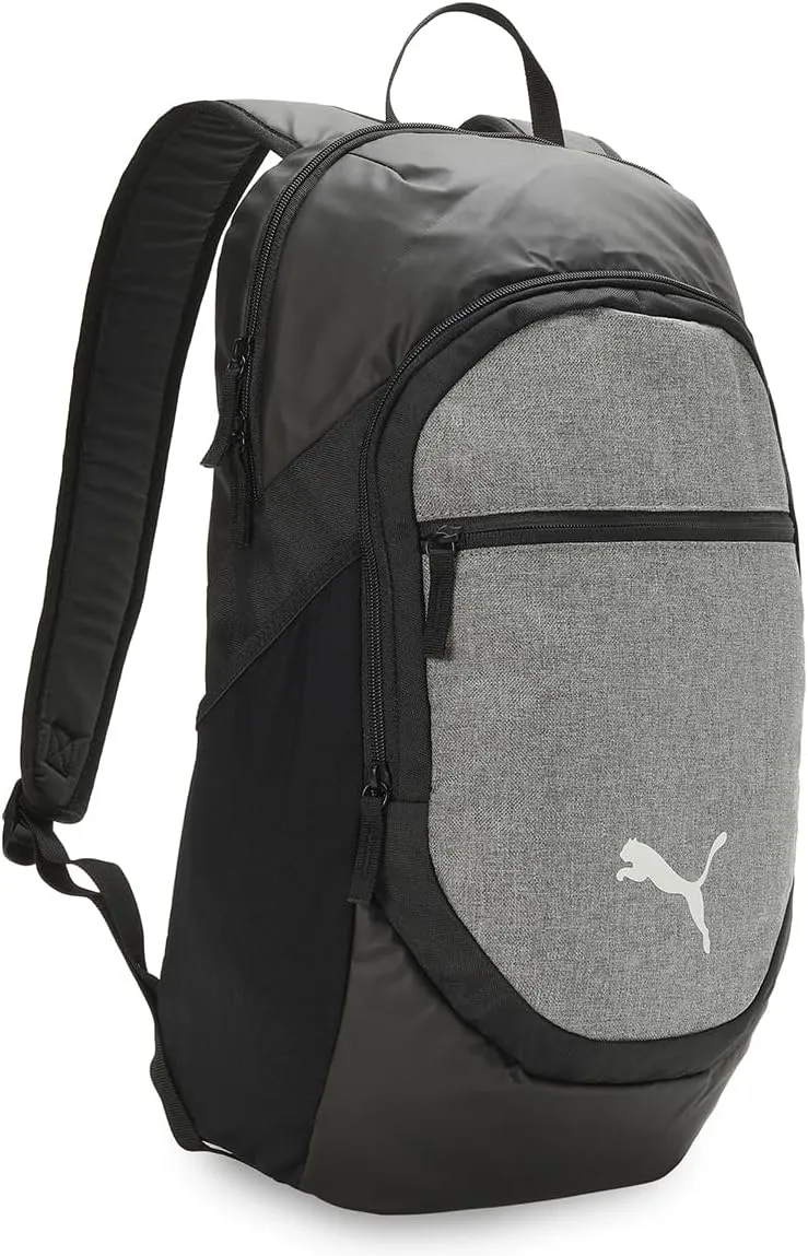 Puma 078943 TEAMFINAL Backpack, L, Spring and Summer 23 Color, Black/Medium, Gray, Heather (01)