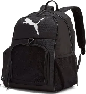 PUMA Mens Hat Trick Ball Backpack Travel Casual - Black