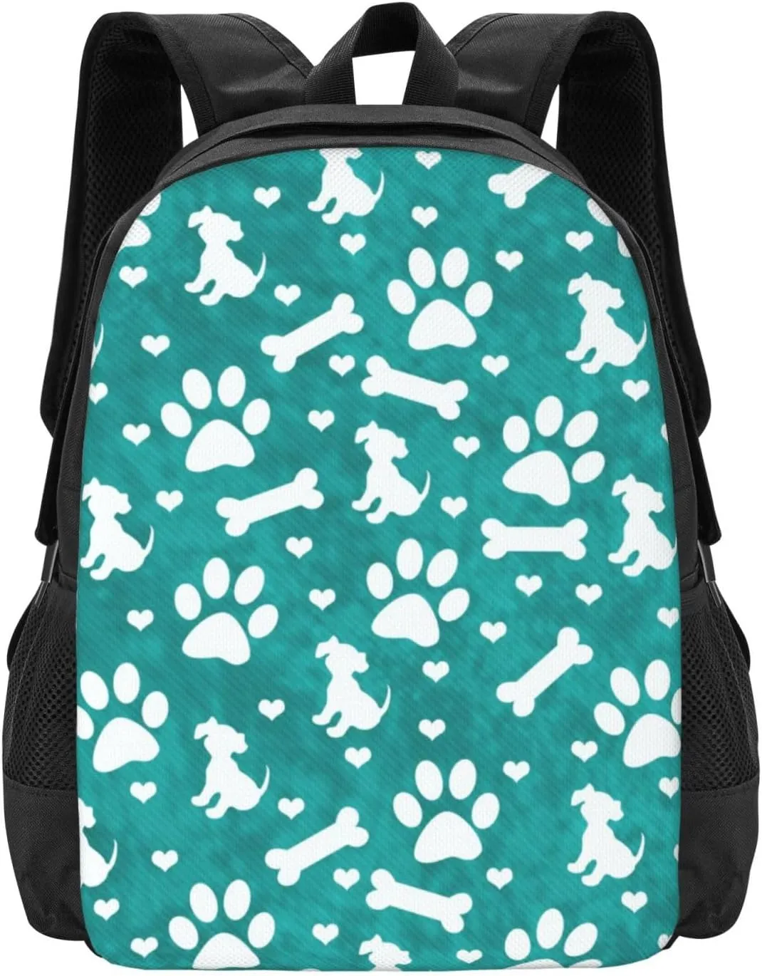 Puppy Dog Paw Prints Bones Lightweight Packable Backpack Travel Casual Hiking Daypack Foldable Backpack For Men Women