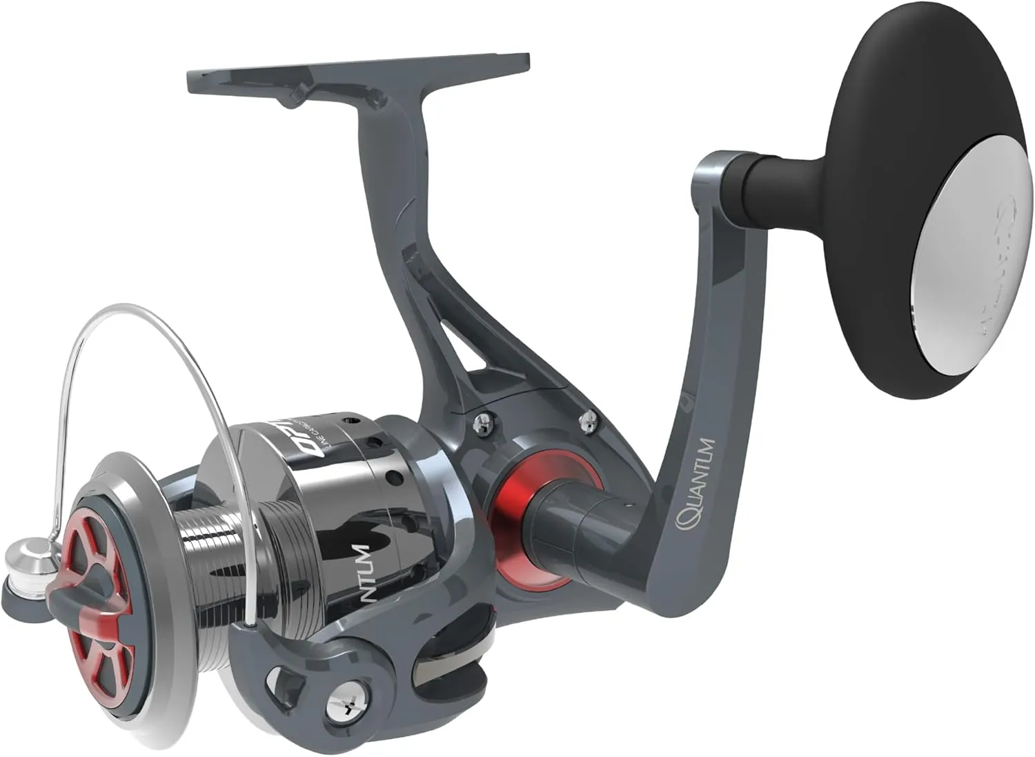 Quantum Optix Spinning Fishing Reel, 4 Bearings (3   Clutch), Anti-Reverse with Smooth, Precisely-Aligned Gears, Clam Packaging