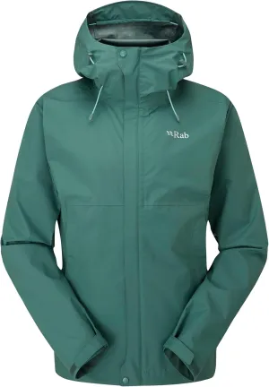 Rab Women's Downpour Eco Waterproof Breathable Jacket for Hiking & Climbing