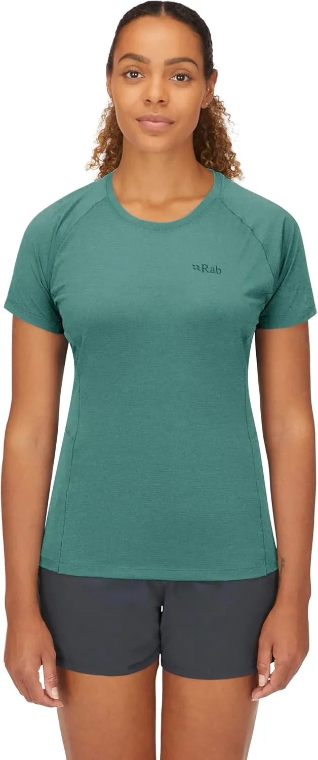 Rab Women's Sonic Tee - Lightweight Breathable Short-Sleeve T-Shirt for Trail Running & Hiking