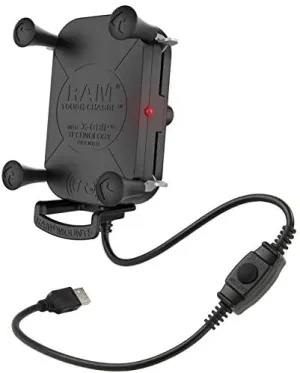 RAM Mounts Tough-Charge with X-Grip 15W Waterproof Wireless Charging Holder RAM-HOL-UN12WB-1