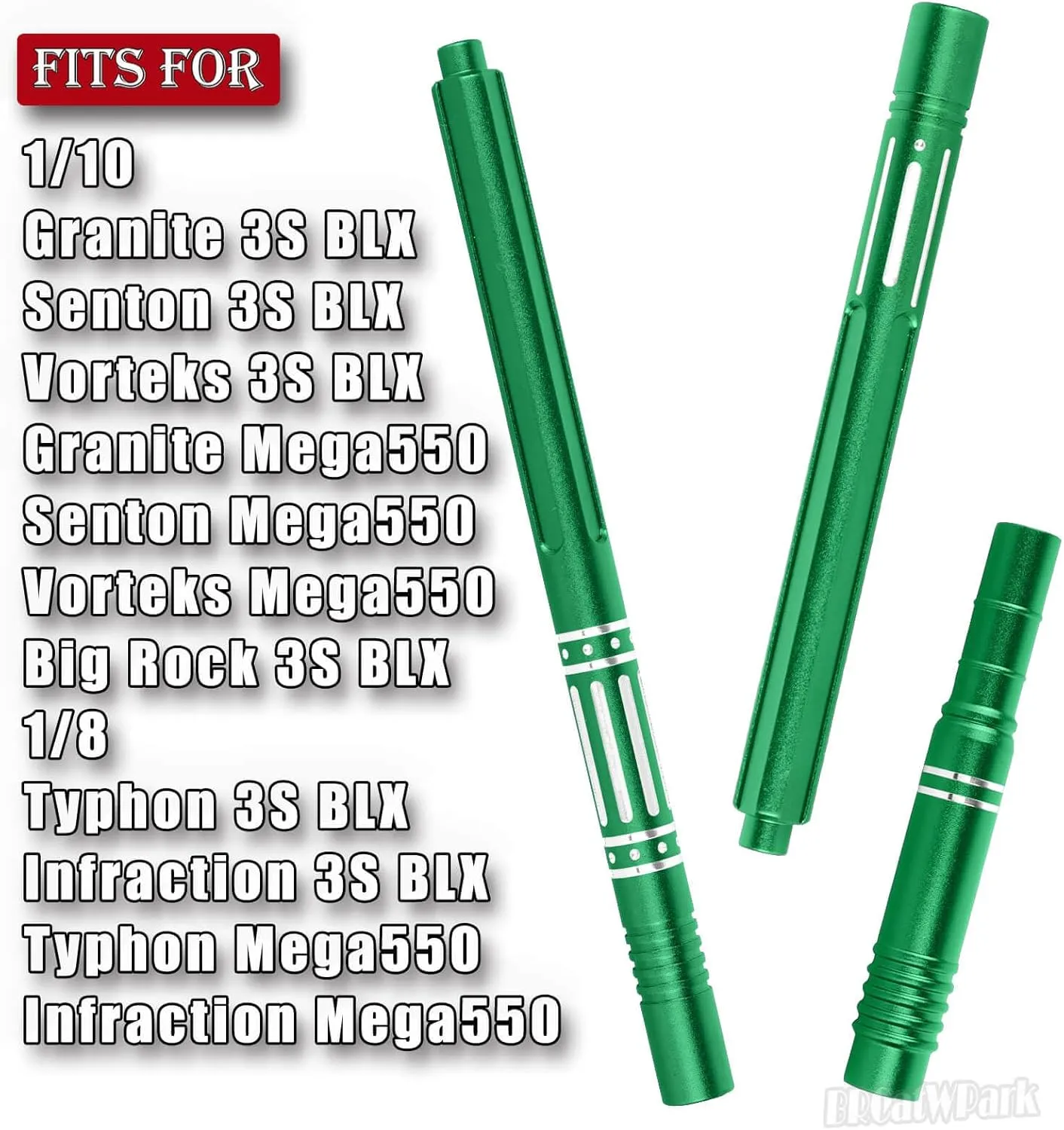 RC Centor Driveshaft Axles Upgrades Part for 1/10 Granite Senton Vorteks 3S BLX(Mega550),Big Rock 3S BLX,1/8 Typhon Infraction 3S BLX(Mega550),Alloy Drive Shaft CVD Hop-Up,Green