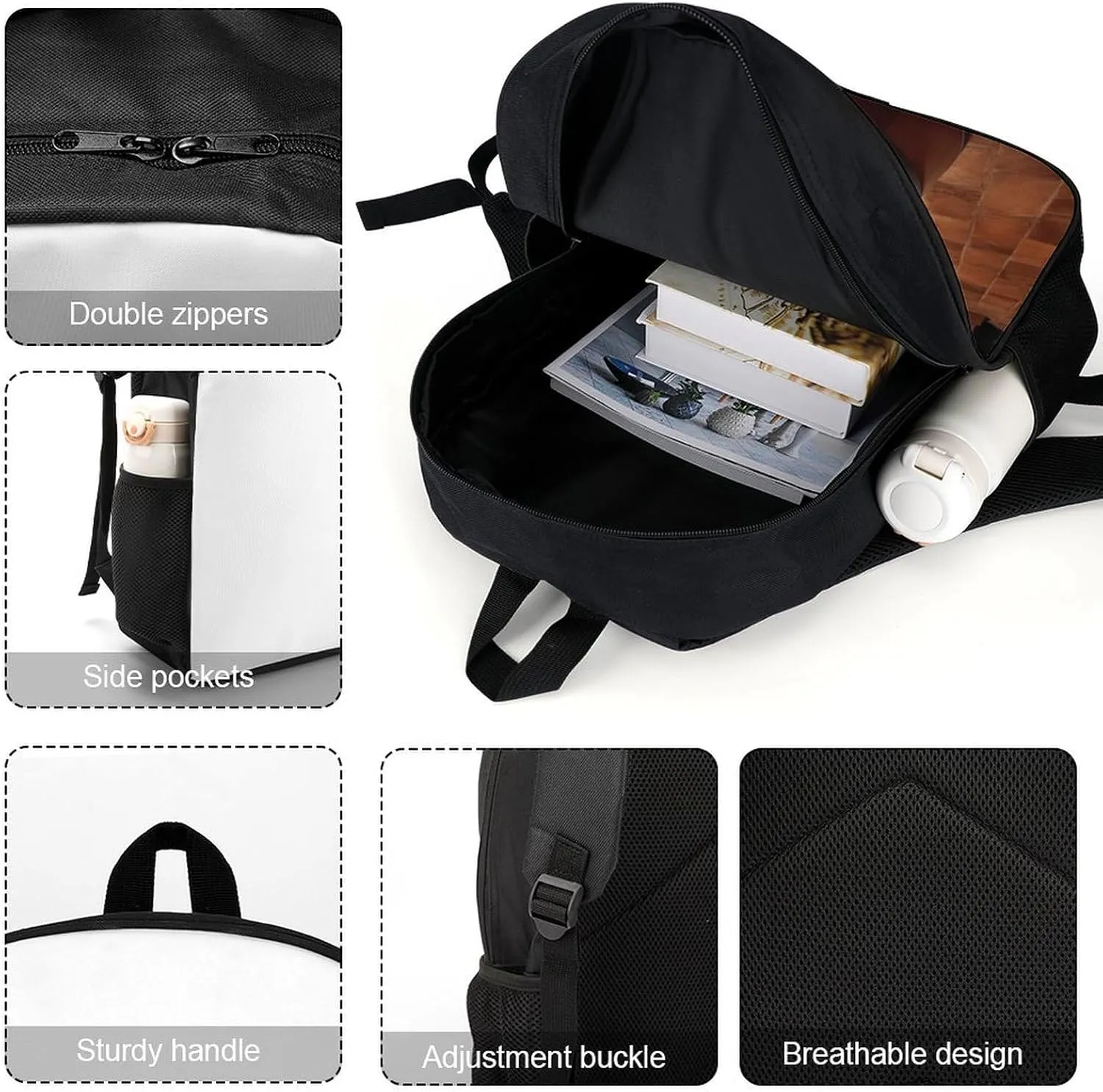 Red Wine Cellar Backpack, Laptop Backpack for Men, 17 Inch Travel Hiking Daypack, Casual Backpack