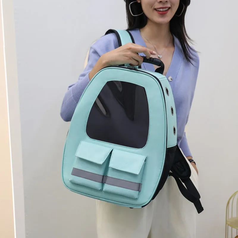 Reflective Cat Backpack Breathable Travel Pet Carrier Bag For Small Dog Cat Carring Transport With Safety Strap Pet Accessories