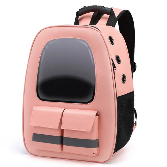 Reflective Cat Backpack Breathable Travel Pet Carrier Bag For Small Dog Cat Carring Transport With Safety Strap Pet Accessories