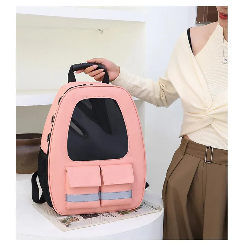Reflective Cat Backpack Breathable Travel Pet Carrier Bag For Small Dog Cat Carring Transport With Safety Strap Pet Accessories