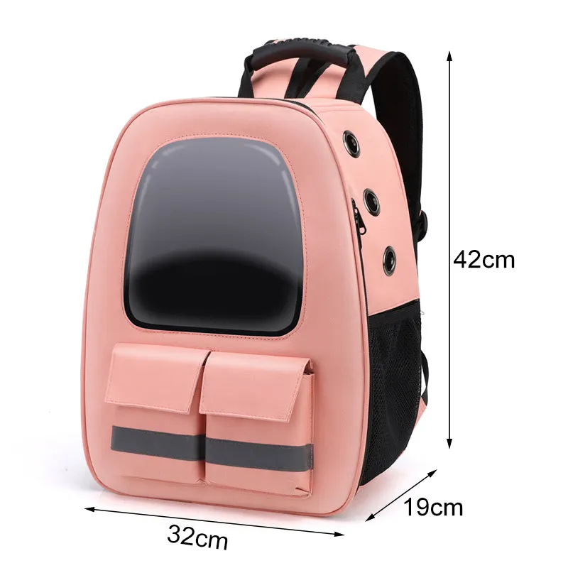 Reflective Cat Backpack Breathable Travel Pet Carrier Bag For Small Dog Cat Carring Transport With Safety Strap Pet Accessories