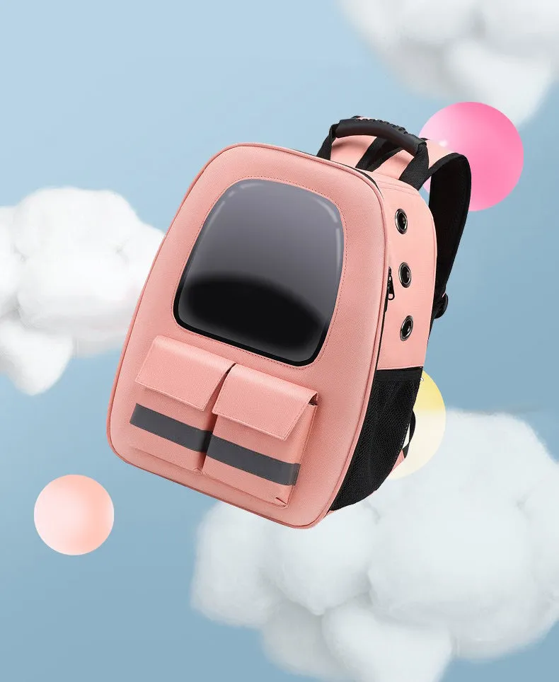 Reflective Cat Backpack Breathable Travel Pet Carrier Bag For Small Dog Cat Carring Transport With Safety Strap Pet Accessories