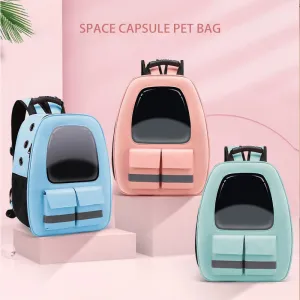 Reflective Cat Backpack Breathable Travel Pet Carrier Bag For Small Dog Cat Carring Transport With Safety Strap Pet Accessories