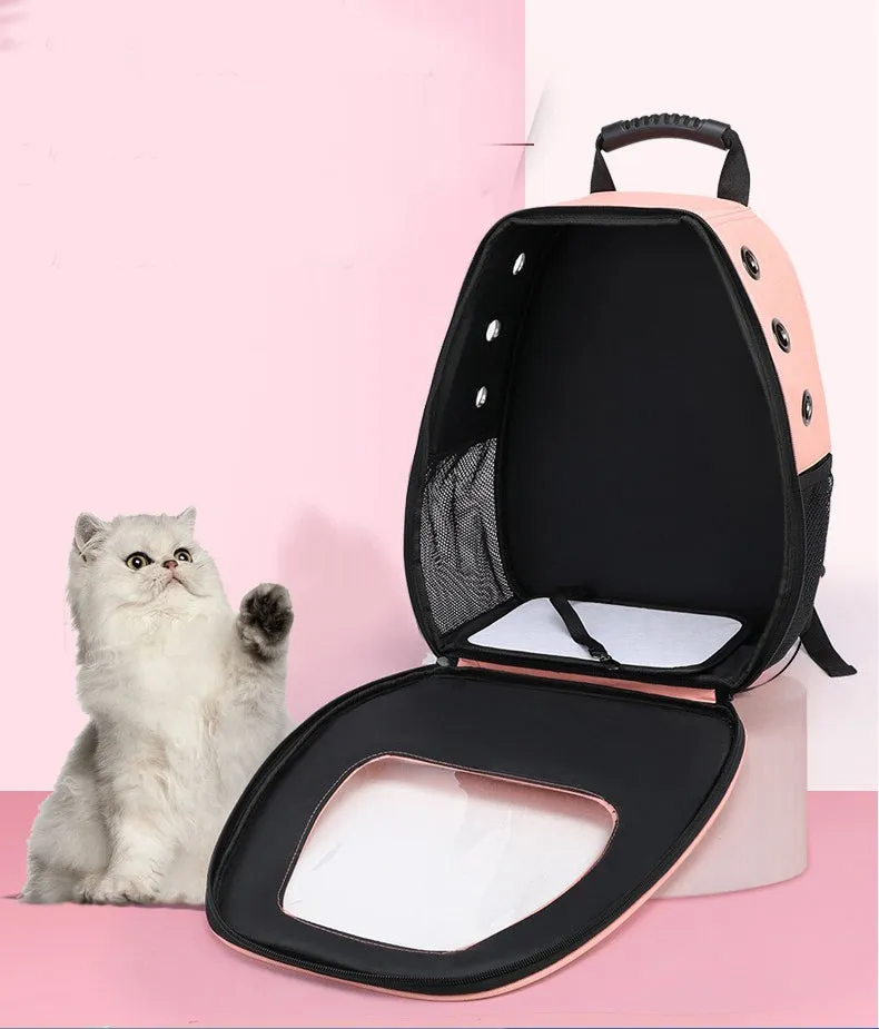 Reflective Cat Backpack Breathable Travel Pet Carrier Bag For Small Dog Cat Carring Transport With Safety Strap Pet Accessories