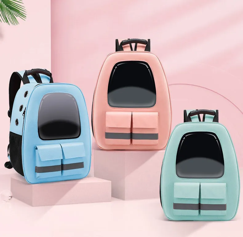Reflective Cat Backpack Breathable Travel Pet Carrier Bag For Small Dog Cat Carring Transport With Safety Strap Pet Accessories