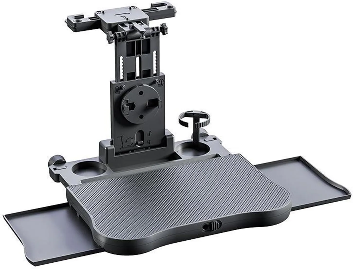 Retractable Car Seat Tray Table, Cars Dining Tray Table, Car Laptop Table with Cup Holder, Suitable for Work, Dining and Travel